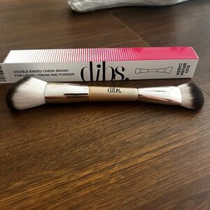 DIBS Beauty Duo Brush Face Dual Ended Brush Cheek New In Box